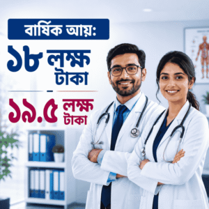বার্ষিক আয় ১৮ – ১৯.৫ লক্ষ টাকা